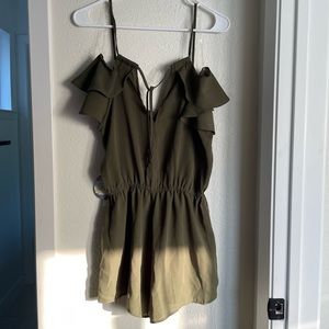 Bebop Olive Romper NWT Small